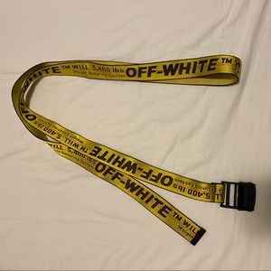Off-White Yellow Classic Industrial Belt